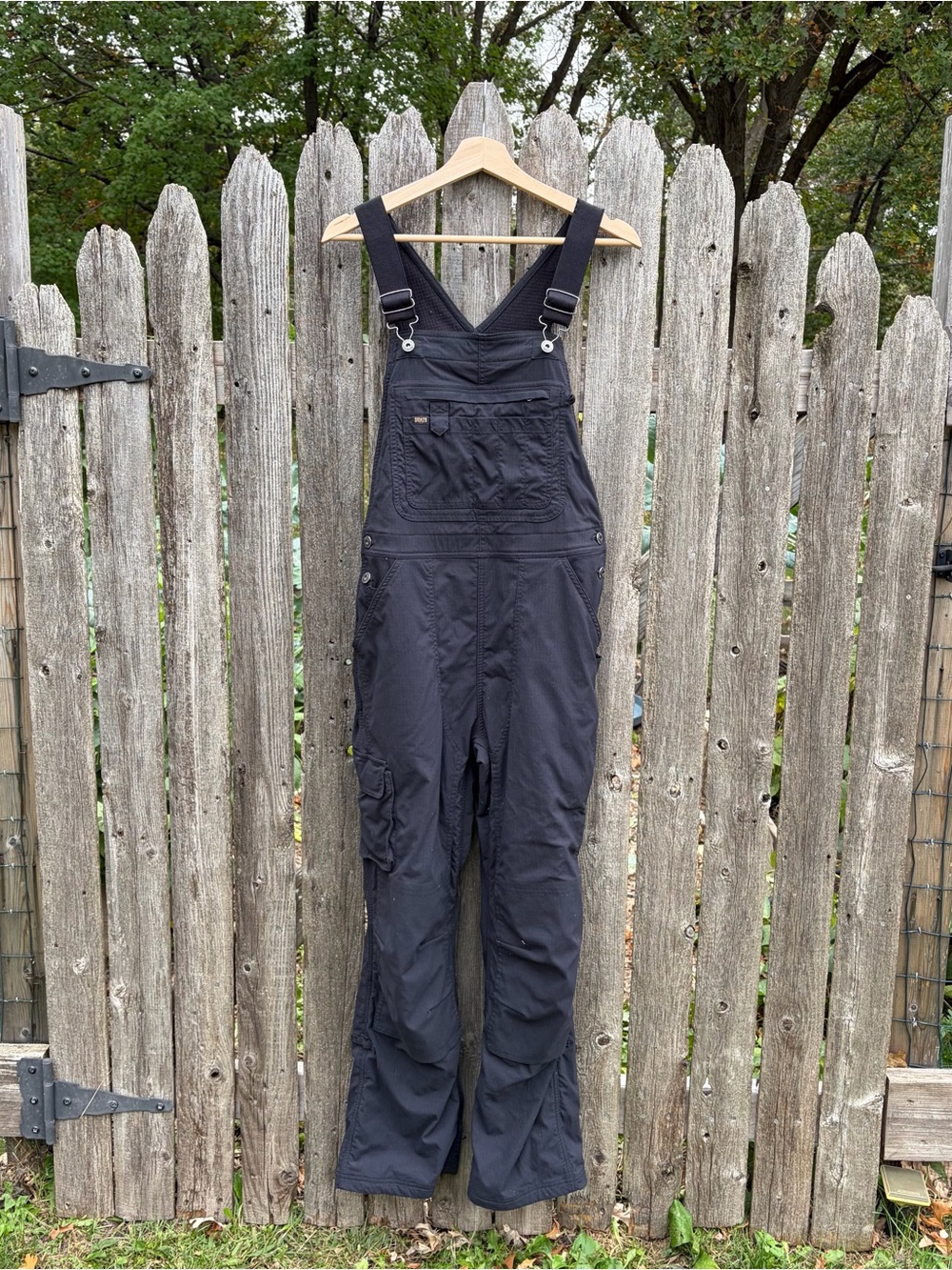 Duluth Trading Co Black Women's Heirloom Gardening Lined Overalls